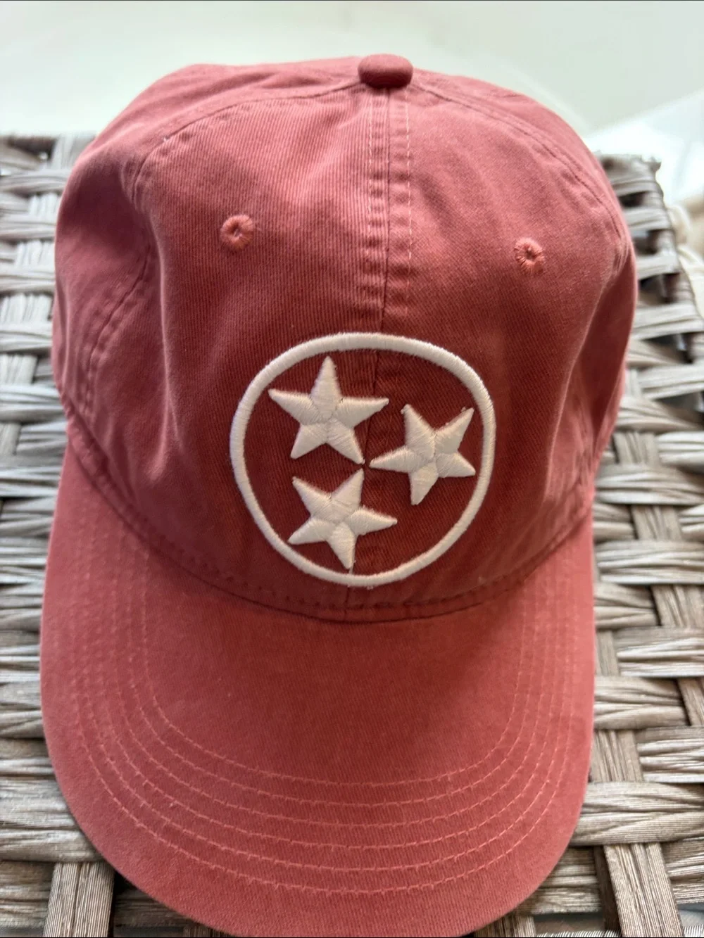 Kids Dusty Rose Star Emblem Baseball Cap